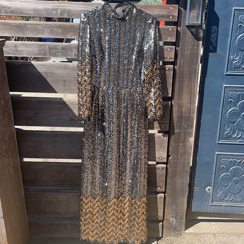 Vintage Sequin Dress fits S/M